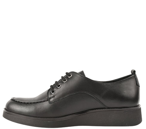 Pantofi casual, dama, ANNA VIOTTI, D54-2103 negru, piele naturala